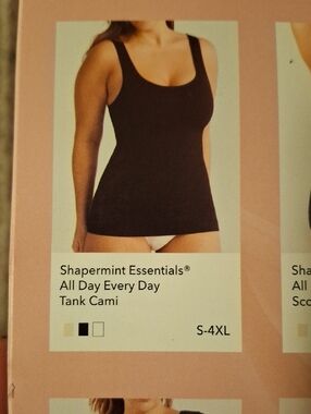 Shapermint All Day Every Day Tank Cami - Black